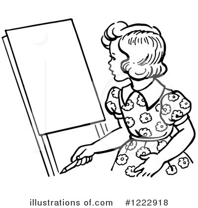 Royalty-Free (RF) Easel Clipart Illustration by Picsburg - Stock Sample #1222918