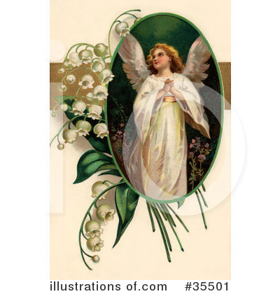 Royalty-Free (RF) Easter Angel Clipart Illustration by OldPixels - Stock Sample #35501
