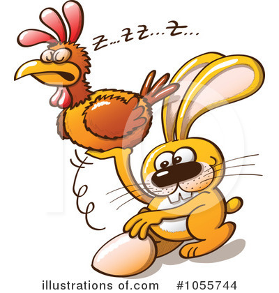 Royalty-Free (RF) Easter Bunny Clipart Illustration by Zooco - Stock Sample #1055744