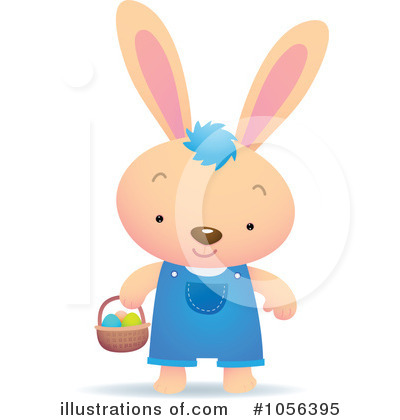 Easter Bunny Clipart #1056395 by Qiun