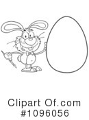 Easter Bunny Clipart #1096056 by Hit Toon