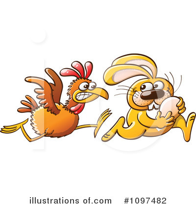 Royalty-Free (RF) Easter Bunny Clipart Illustration by Zooco - Stock Sample #1097482