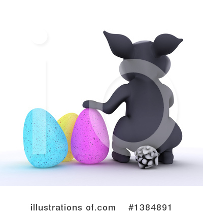 Royalty-Free (RF) Easter Bunny Clipart Illustration by KJ Pargeter - Stock Sample #1384891