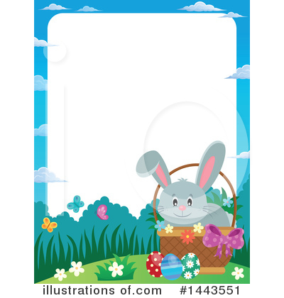 Royalty-Free (RF) Easter Bunny Clipart Illustration by visekart - Stock Sample #1443551