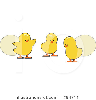 Royalty-Free (RF) Easter Chick Clipart Illustration by peachidesigns - Stock Sample #94711