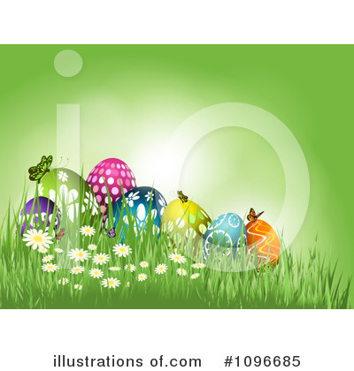 Easter Eggs Clipart #1096685 by KJ Pargeter