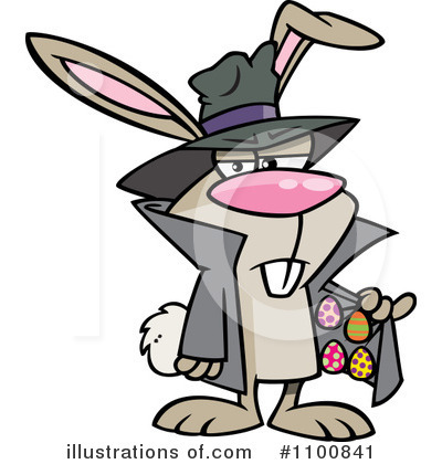 Easter Bunny Clipart #1100841 by toonaday