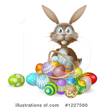 Easter Basket Clipart #1227560 by AtStockIllustration