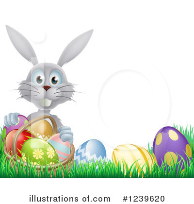 Easter Basket Clipart #1239620 by AtStockIllustration