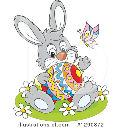 Easter Bunny Clipart #1290872 by Alex Bannykh
