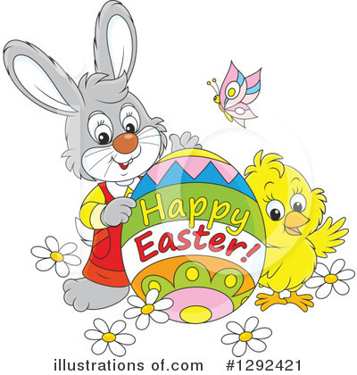Easter Bunny Clipart #1292421 by Alex Bannykh