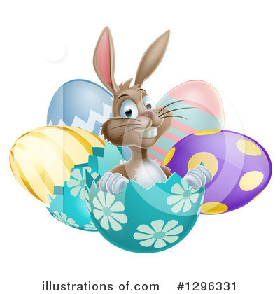 Easter Bunny Clipart #1296331 by AtStockIllustration