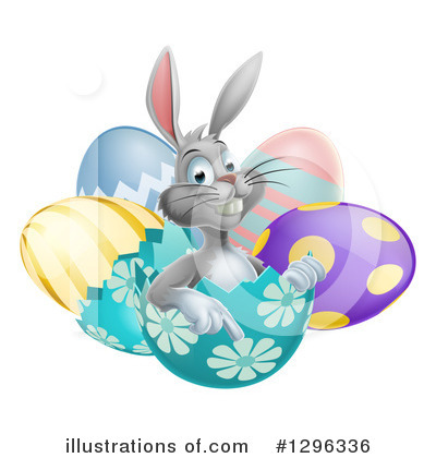 Easter Bunny Clipart #1296336 by AtStockIllustration