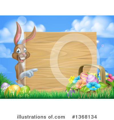 Easter Bunny Clipart #1368134 by AtStockIllustration