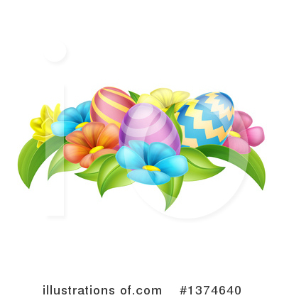 Easter Eggs Clipart #1374640 by AtStockIllustration