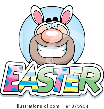 Easter Bunny Clipart #1375934 by Cory Thoman