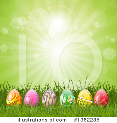 Easter Eggs Clipart #1382235 by KJ Pargeter