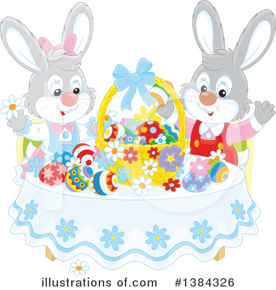 Easter Bunny Clipart #1384326 by Alex Bannykh