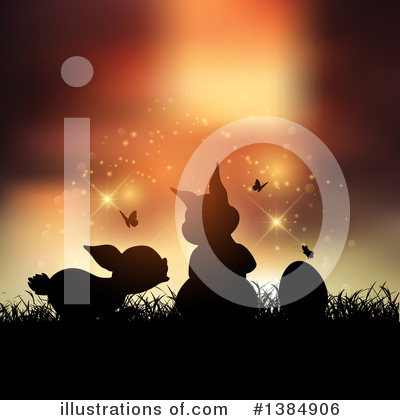 Easter Bunny Clipart #1384906 by KJ Pargeter