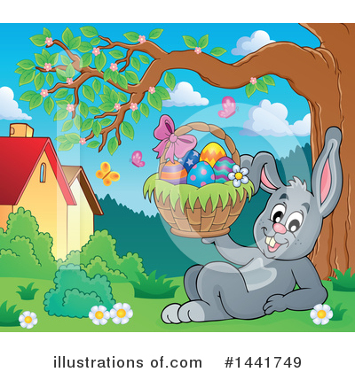 Easter Basket Clipart #1441749 by visekart