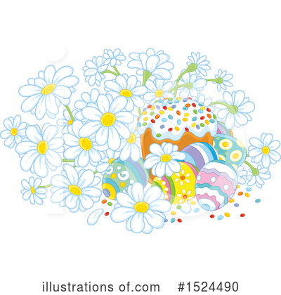 Easter Eggs Clipart #1524490 by Alex Bannykh