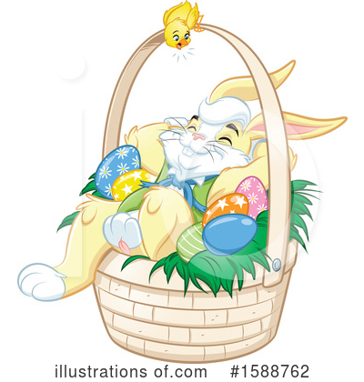 Easter Basket Clipart #1588762 by Lawrence Christmas Illustration