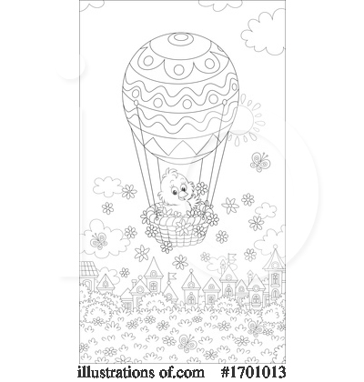 Hot Air Balloon Clipart #1701013 by Alex Bannykh