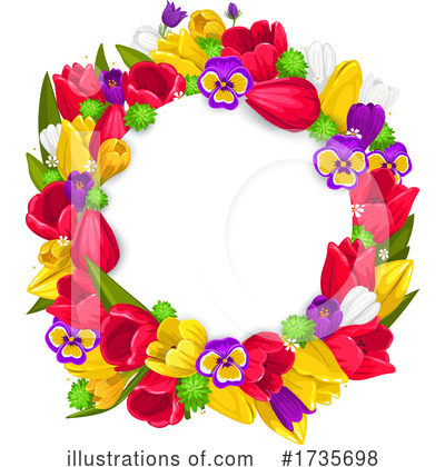 Wreath Clipart #1735698 by Vector Tradition SM