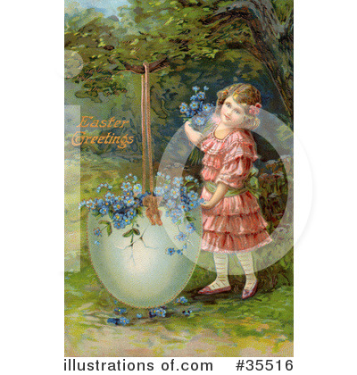 Royalty-Free (RF) Easter Clipart Illustration by OldPixels - Stock Sample #35516
