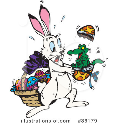 Easter Bunny Clipart #36179 by Dennis Holmes Designs