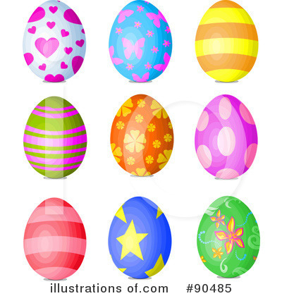 Royalty-Free (RF) Easter Egg Clipart Illustration by Pushkin - Stock Sample #90485