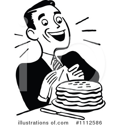 Pancakes Clipart #1112586 by Prawny Vintage