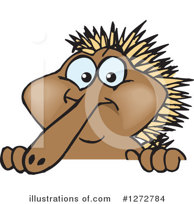Royalty-Free (RF) Echidna Clipart Illustration by Dennis Holmes Designs - Stock Sample #1272784