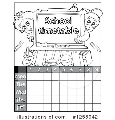 Timetable Clipart #1255942 by visekart