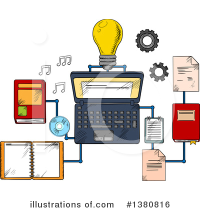 Computer Clipart #1380816 by Vector Tradition SM