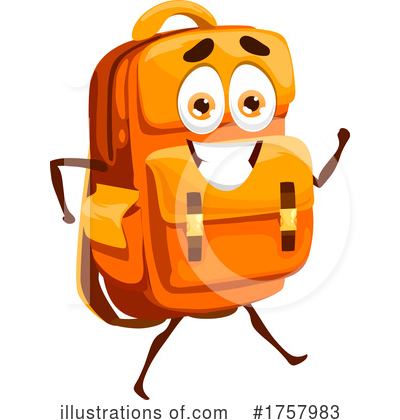 Backpack Clipart #1757983 by Vector Tradition SM