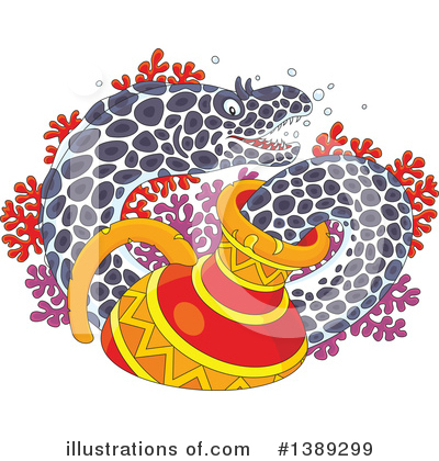 Royalty-Free (RF) Eel Clipart Illustration by Alex Bannykh - Stock Sample #1389299
