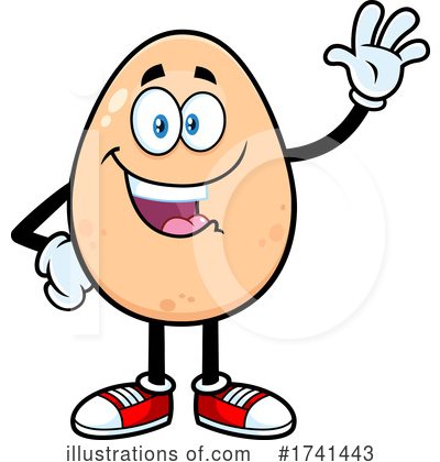 Egg Mascot Clipart #1741443 by Hit Toon