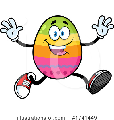 Egg Mascot Clipart #1741449 by Hit Toon
