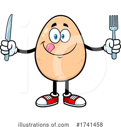 Egg Mascot Clipart #1741458 by Hit Toon
