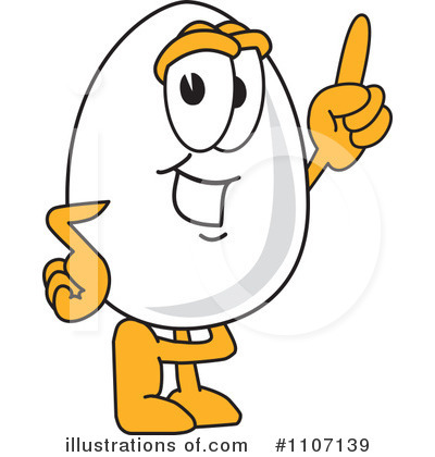 Royalty-Free (RF) Egg Mascot Clipart Illustration by Mascot Junction - Stock Sample #1107139