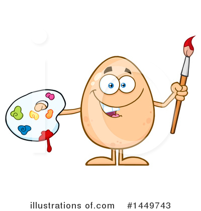 Egg Mascot Clipart #1449743 by Hit Toon
