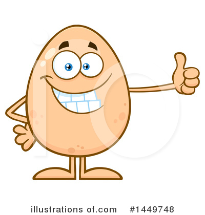 Royalty-Free (RF) Egg Mascot Clipart Illustration by Hit Toon - Stock Sample #1449748
