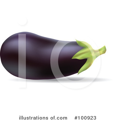 Royalty-Free (RF) Eggplant Clipart Illustration by cidepix - Stock Sample #100923