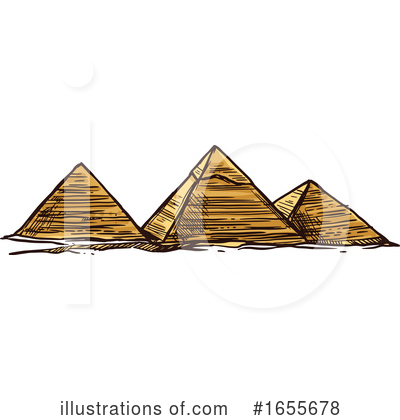Egyptian Pyramids Clipart #1655678 by Vector Tradition SM