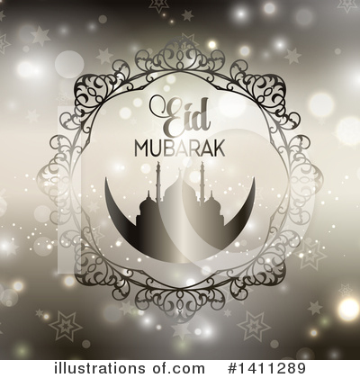 Royalty-Free (RF) Eid Mubarak Clipart Illustration by KJ Pargeter - Stock Sample #1411289