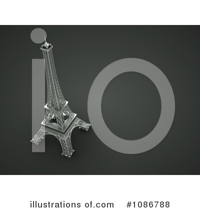 Royalty-Free (RF) Eiffel Tower Clipart Illustration by chrisroll - Stock Sample #1086788