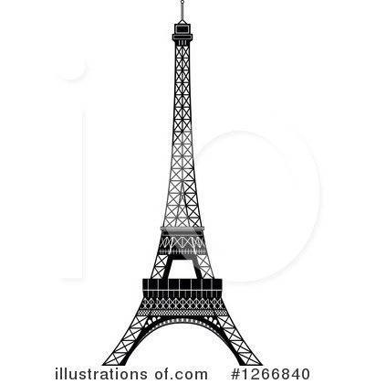 Royalty-Free (RF) Eiffel Tower Clipart Illustration by Frisko - Stock Sample #1266840