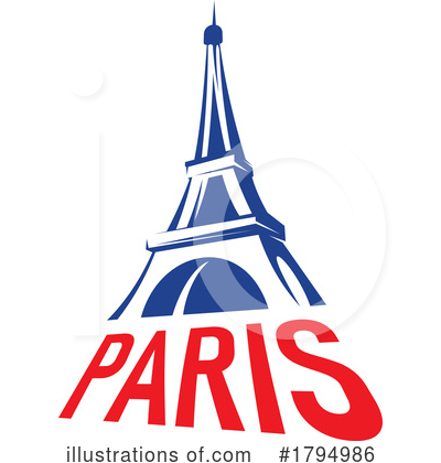 Royalty-Free (RF) Eiffel Tower Clipart Illustration by Vector Tradition SM - Stock Sample #1794986