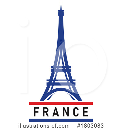 Royalty-Free (RF) Eiffel Tower Clipart Illustration by Vector Tradition SM - Stock Sample #1803083